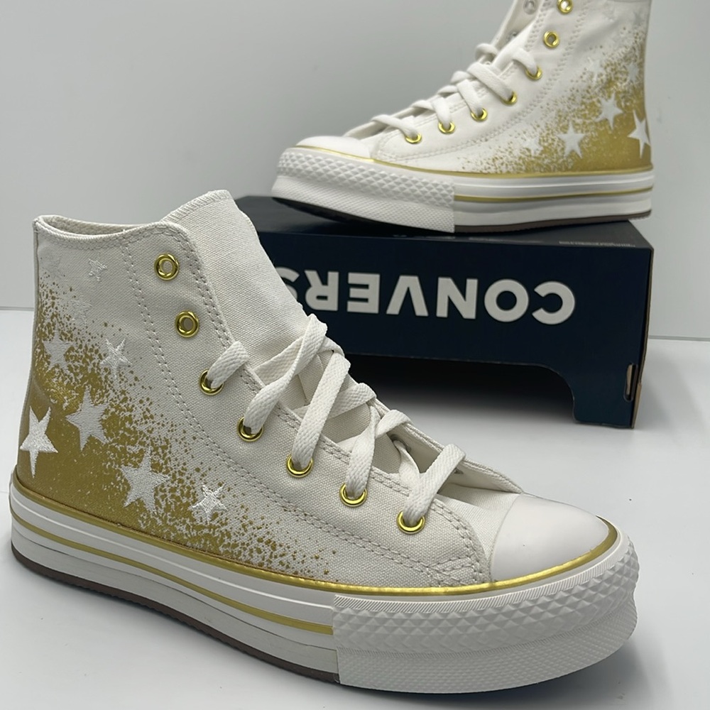 Converse WMNS High-Top Sneakers A12877C
CTAS EVA LIFT HI
VINTAGE WHITE/GOLD - Picture 14 of 16